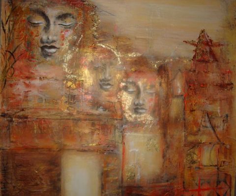 Bouddha - Peinture - VERONIKA L
