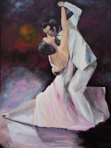 Tango blanc - Peinture - Josse