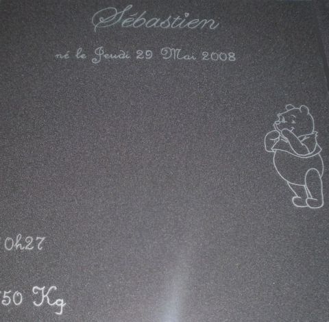 Gravure sur Verre, Cadre souvenir Naissance - Autre - M Bouiss Creations Gravure sur Verre, Cadre souvenir Naissance - Autre - M Bouiss Creations