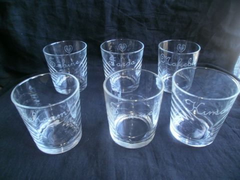 Série de verre Familiale personnalisée - Autre - M Bouiss Creations Série de verre Familiale personnalisée - Autre - M Bouiss Creations