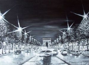 Peinture de Line: Champs Elysées