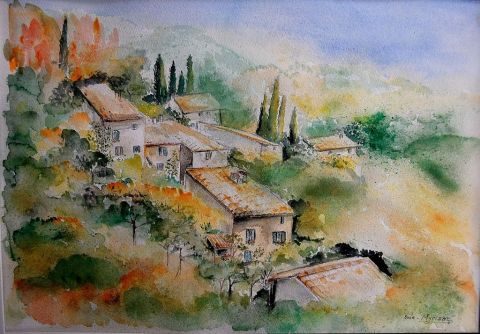 Paysage Toscan - Peinture - MIVE