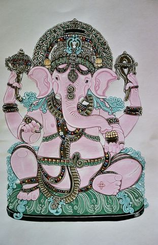 Ganesh - Peinture - Le Chaudron Encreur