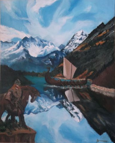 Scandinavie - Peinture - JessicaAurousseau Scandinavie - Peinture - JessicaAurousseau