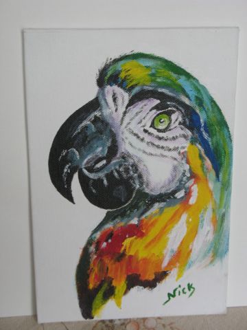 L'artiste nick lhoste - coco  le perroquet