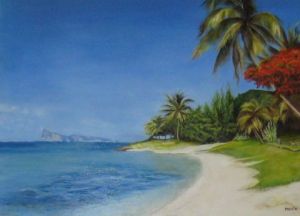 Peinture de MONIK: coin de mire  Ile Maurice