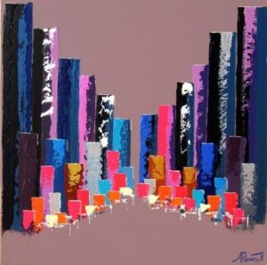 Voir cette oeuvre de Antoine Renault: Towers Purple Zone