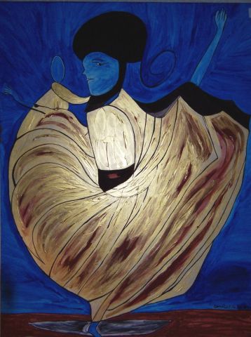 Peinture : DANSEUR ORIENTAL - GHIS Peinture : DANSEUR ORIENTAL - GHIS