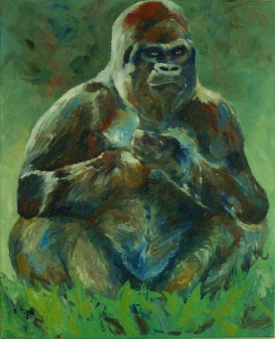 Rêve de gorille - Peinture - KANOU