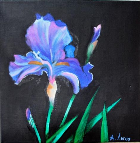 iris - Peinture - AURORE FOLLAIN