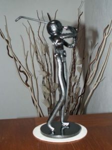 Sculpture de toni: golfeur 