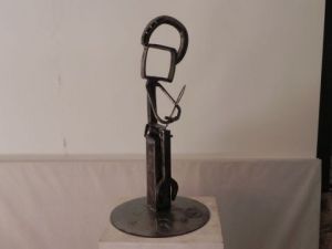 Sculpture de Roland GOURDON: LA VIERGE ET L'ENFANT