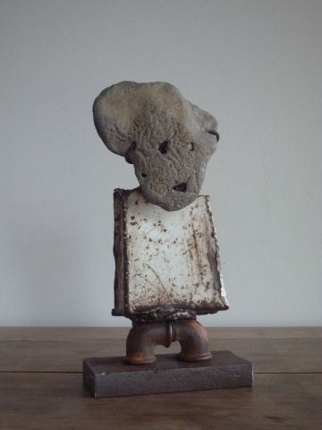 Pierre tombée du ciel - Sculpture - Joel Gorlier
