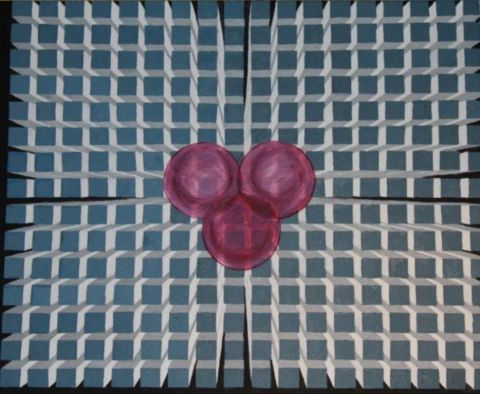 Les sphères en fuite - Peinture - Diafano Luccosu
