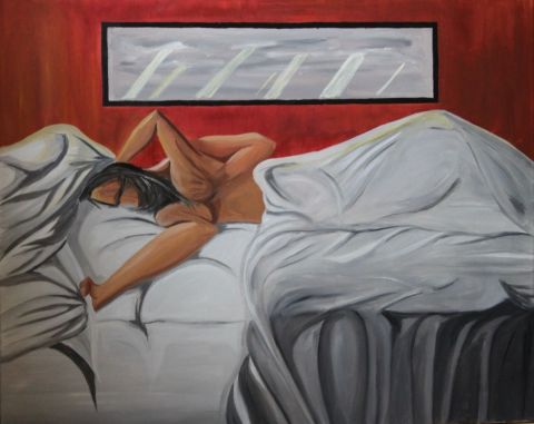 Désirs sous la couette - Peinture - Diafano Luccosu Désirs sous la couette - Peinture - Diafano Luccosu