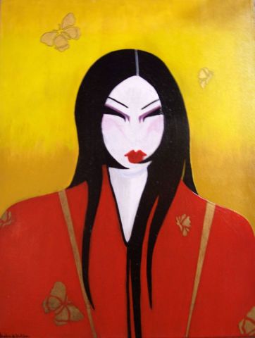Geisha - Peinture - Missanne