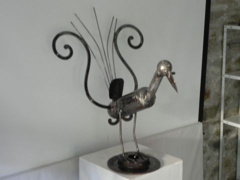 L'OISEAU LYRE - Sculpture - Roland GOURDON