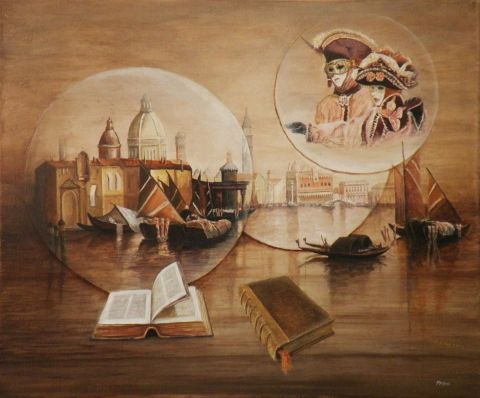 Un conte à Venise - Peinture - Frank GODILLE