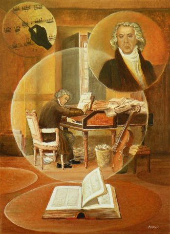 Ludwig et sa Symphonie Héroïque - Peinture - Frank GODILLE