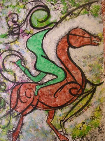 Peinture : CHEVAUCHEE FANTASTIQUE - GHIS Peinture : CHEVAUCHEE FANTASTIQUE - GHIS