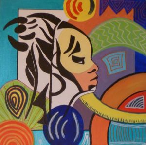 Voir cette oeuvre de sarah fanny: femme africaine 1