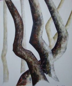 Voir cette oeuvre de jeanne SIBLER: troncs enlacés