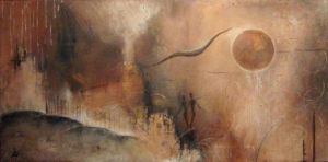 Peinture de virginie Cardinael: Au delà des nuages