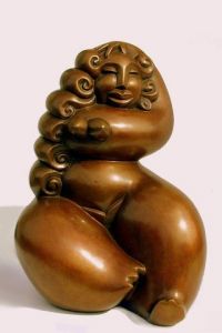 Sculpture de olivier MARTIN: iaorana ,  femme des îles