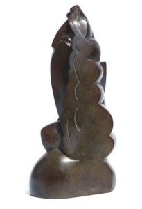 Sculpture de olivier MARTIN: femme à l'éventail (2)