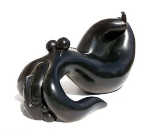 Sculpture de olivier MARTIN: femme allongée