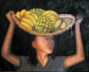 Voir cette oeuvre de ROGER MARTY: VENDEUSE  DE FRUITS