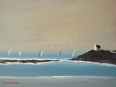 SUR UN ROCHER - Peinture - J-PAUL TAILLANDIER SUR UN ROCHER - Peinture - J-PAUL TAILLANDIER