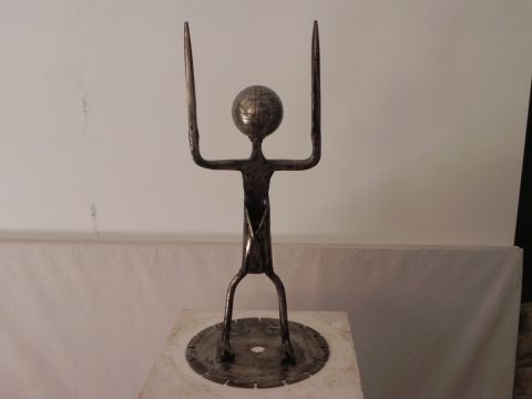 l'Orant (l'homme en prière) - Sculpture - Roland GOURDON
