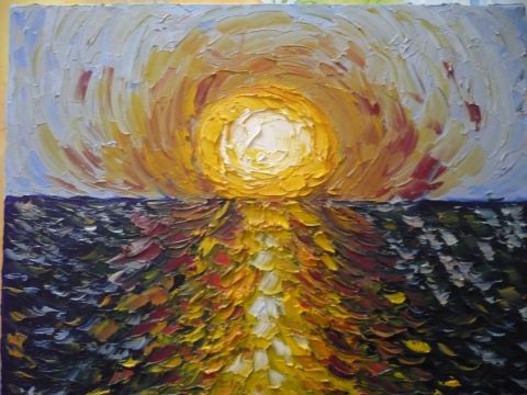 soleil du matin - Peinture - minaric