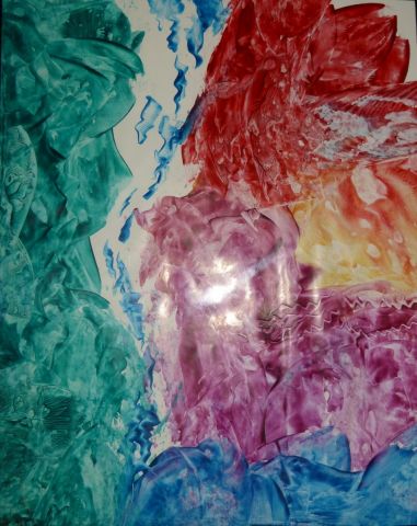 Cascade de Couleurs - Peinture - M Bouiss Creations Cascade de Couleurs - Peinture - M Bouiss Creations