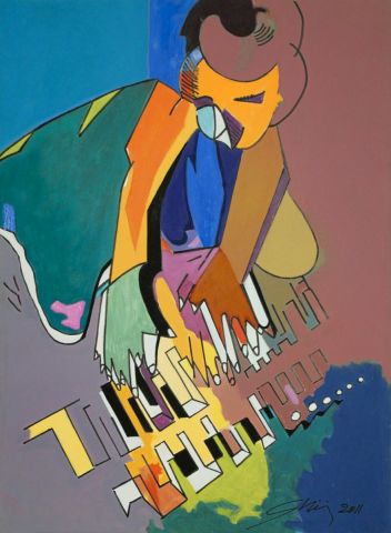 Le pianiste - Peinture - Ghu Le pianiste - Peinture - Ghu