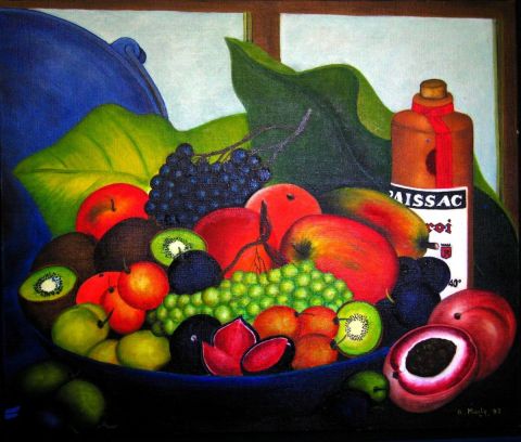 CORBEILLE DE FRUITS - Peinture - ROGER MARTY