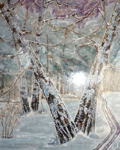  Chute de neige - Peinture - Marisha
