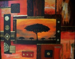 Peinture de Francoise GRELLIER: couleurs d'afrique