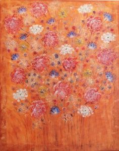 Peinture de carole zilberstein: bouquet final