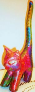 Peinture de carole zilberstein: chat
