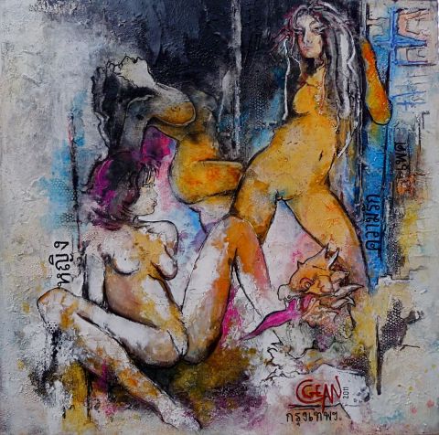 PATPONG STREET - Peinture - CGEAN PATPONG STREET - Peinture - CGEAN