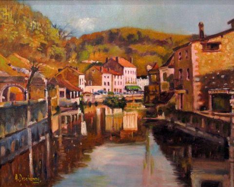 Brantôme, la Venise du Périgord - Peinture - alain deschamps Brantôme, la Venise du Périgord - Peinture - alain deschamps