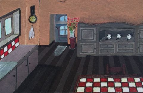 La cuisine normande - Peinture - zov La cuisine normande - Peinture - zov