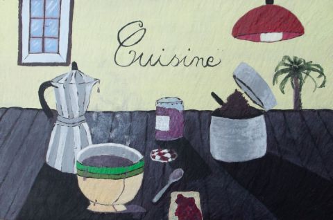 petit dejeuner - Peinture - zov petit dejeuner - Peinture - zov