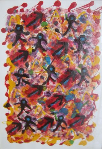 L'artiste carole zilberstein - bonhommes flêches L'artiste carole zilberstein - bonhommes flêches