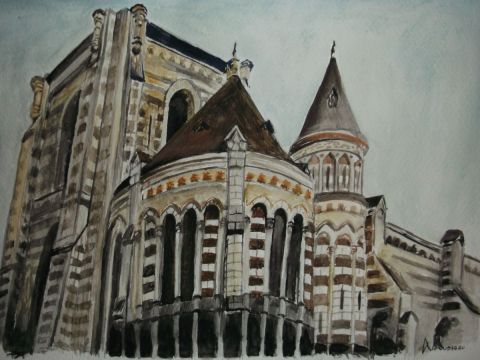 L'Eglise Notre-Dame des victoires Angers - Peinture - JessicaAurousseau