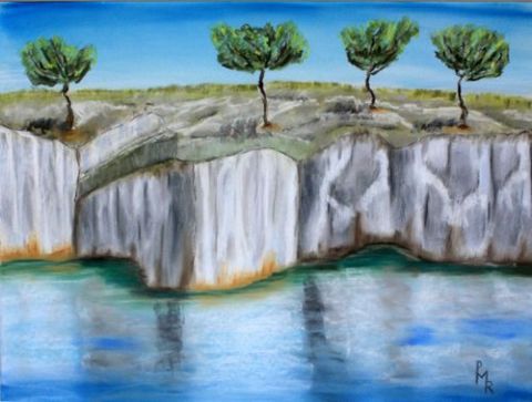 Pins et calanque - Peinture - GAUDIR Pins et calanque - Peinture - GAUDIR