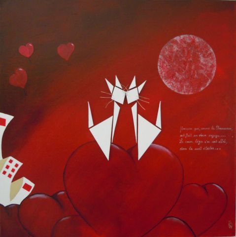 Les chamoureux suite... - Peinture - CHSART Les chamoureux suite... - Peinture - CHSART