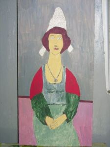 Voir le détail de cette oeuvre: ménagère bretonne